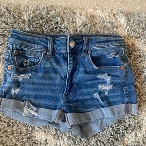 Like New American Eagle Hi-Rise Jean Shorts size 2